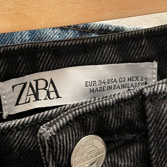 ZARA high wasted denim shorts - Picture 2 of 4